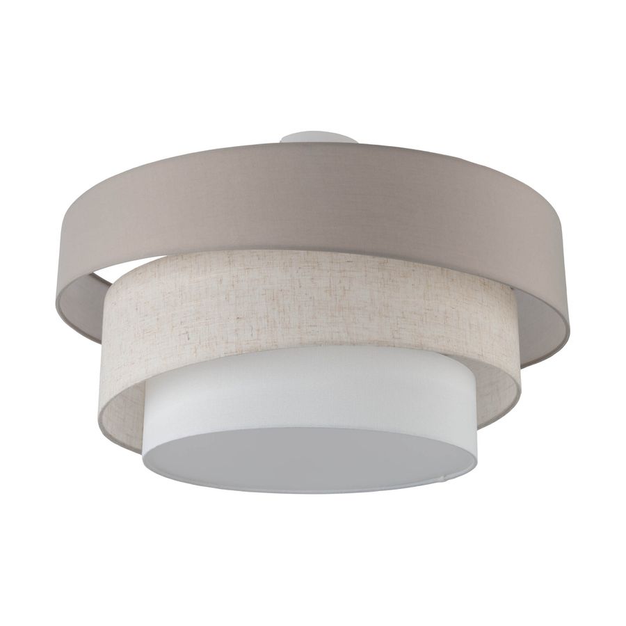 Deckenleuchte  FABRION  : 56cm beige - IP20, E27, Beige