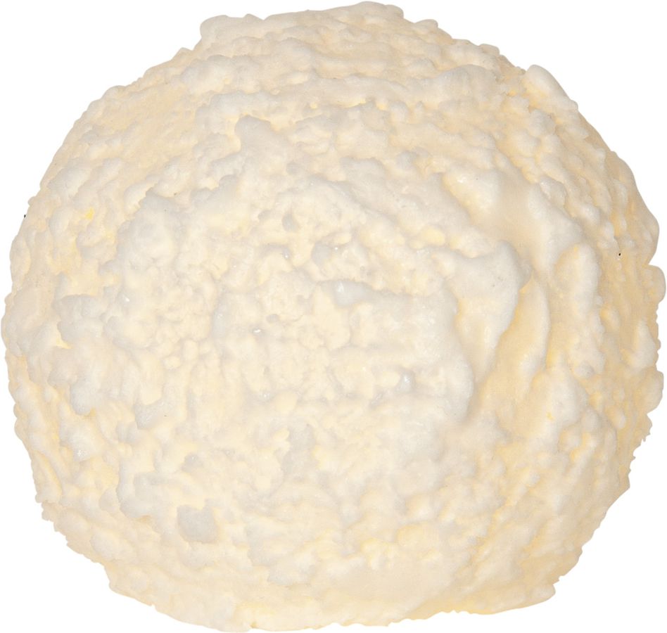 LED Pillar Kerze Snowball - Indoor, Weiss, 9 cm höhe, Timerfunktion