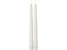 LED Dinner Kerze 2P Flamme Slim Outdoor - Indoor, Weiss, 28.00 cm Höhe, Timerfunktion