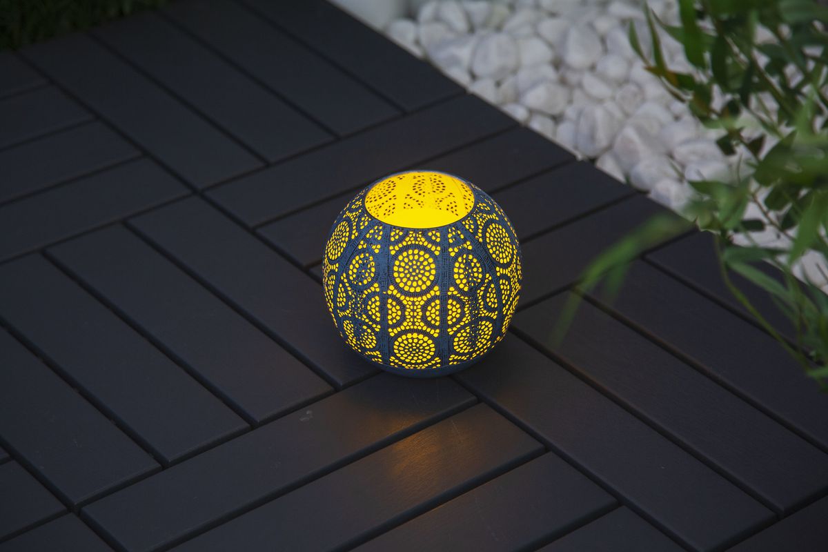 Solar Kerze ARNEB - Amber LED, IP44, 1800K