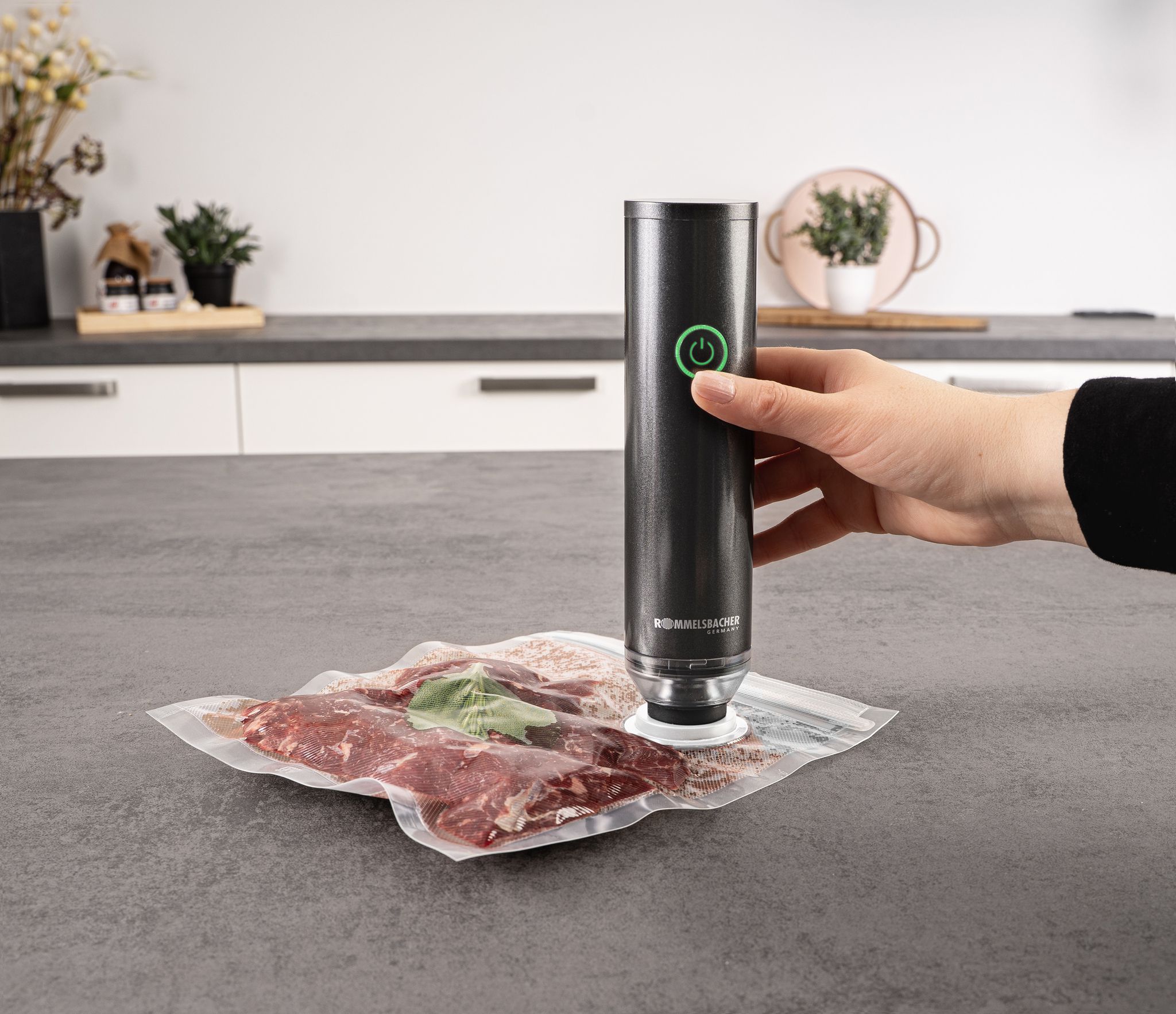 HAND VAKUUMIERER VAC 25 - Hand Vakuumierer, anthrazit/metallic, 1500mAh