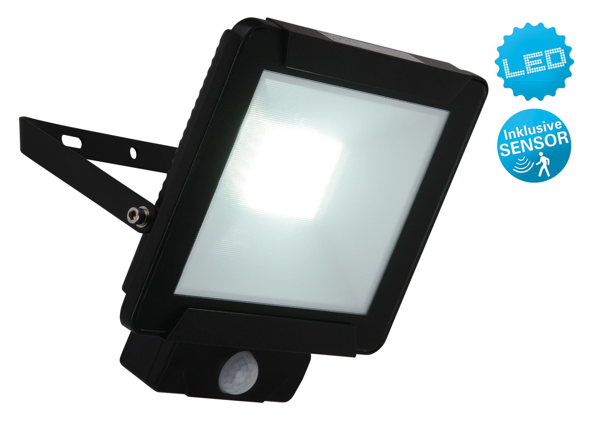 LED-Außenleuchte Radia 30W mit Sensor - IP54, kaltweiss, 30W