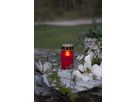 LED Grablicht Serene - Outdoor, Rot, 12cm Höhe, Timerfunktion