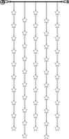 System Decor Extra, Vorhang, 90x200cm - Weiss, Warmweiss