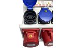 Wandstromverteiler 16A IP44/IP55 - Input: 1x CEE16/5 Output: 2xCEE16/5 2xT23 2xT25