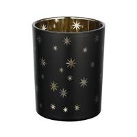 TEELICHTHALTER SW/GOLD Ø100 H-125 LUKUT - TEELICHTHALTER SW/GOLD Ø100 H-125 LUKUT