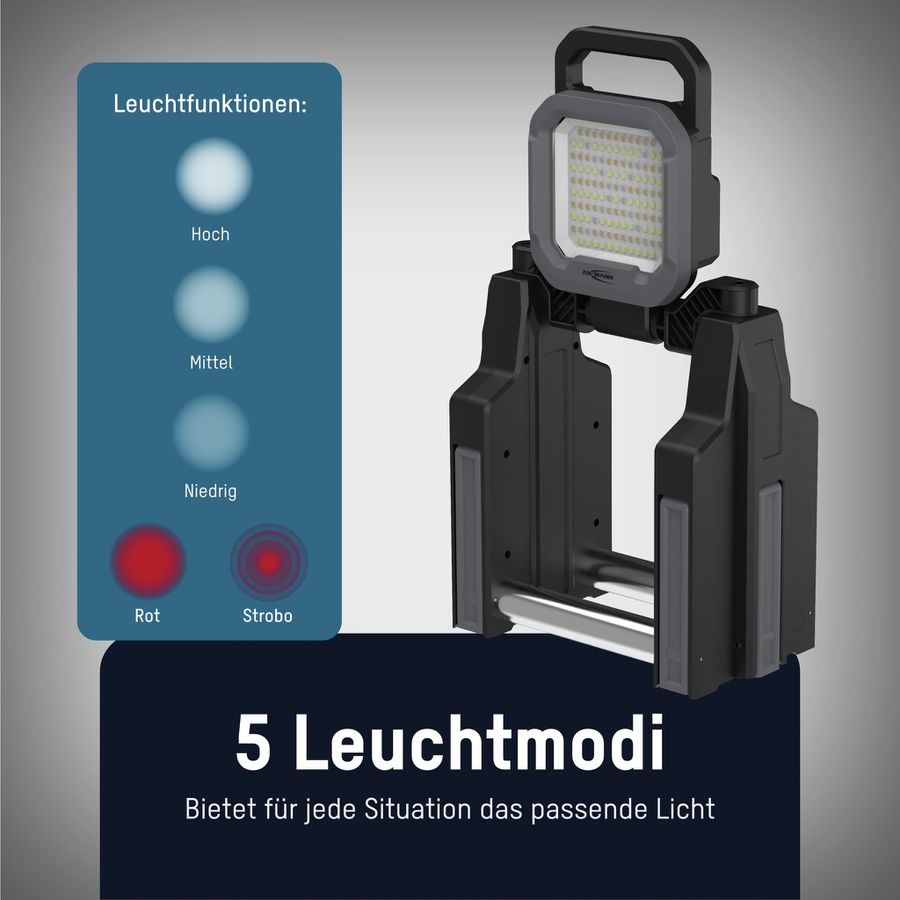Arbeitsleuchte Teleskop WL3000R - 60W, 3000lm, IP54