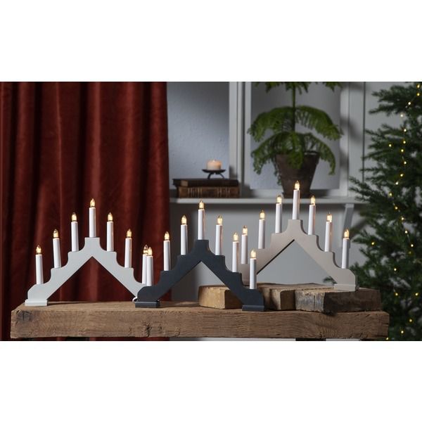 Kerzenständer Ada - IP20, Klar, 7 LED