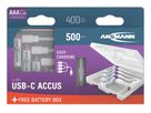 Li-Ion Akkus Micro AAA Typ 500 (min. 400 mAh) - 4er Box
