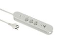 Steckdosenleiste Re:Life USB - 3x T13. 2x USB-C + 1x USB-A, 1.8m Kabel, weiss