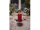 LED Pillar Kerze Flamme Flow - Indoor, Rot, 17.5 cm höhe, Timerfunktion