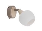 Wandleuchte  MONACO  H: 18cm beige - IP20, E14, Beige
