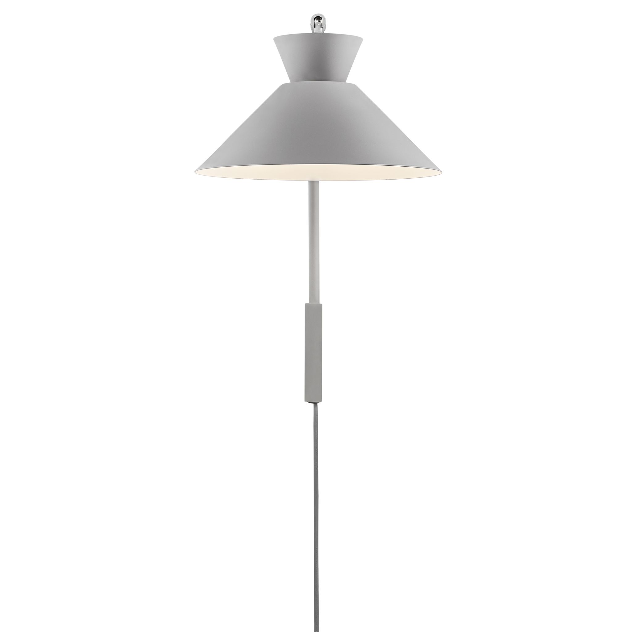 Dial , Wandleuchte, Grau - E27, IP20, max.40W