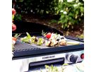 Grill de table BBQ 2003 Gourmet - Tischgrill BBQ, Edelstahl/schwarz, 1900W