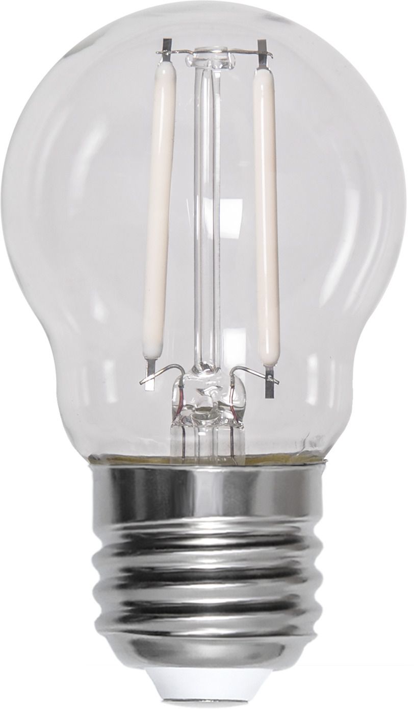 LED Leuchtmittel E27 G45 Klar Filament - E27, 250Lm, 2700K, 2W, 230V