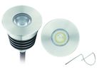 Spot LED integrato MIDI-R - 12V DC, 3W, 110lm, 2700K, IP67, alu. eloxiert, dimmbar