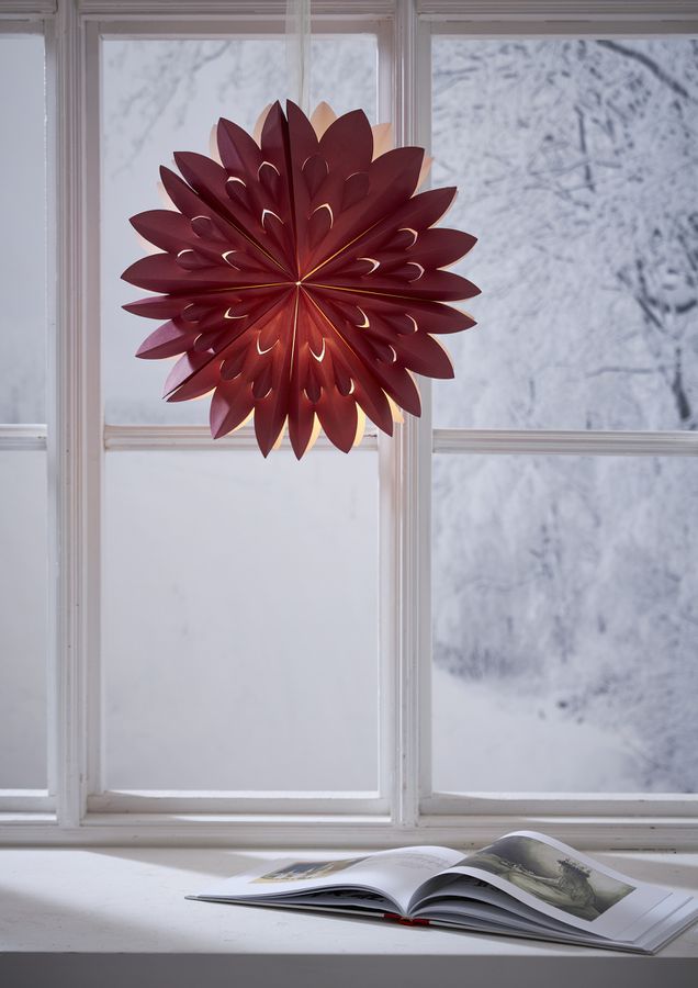 Papierstern Clipp - IP20, Rot