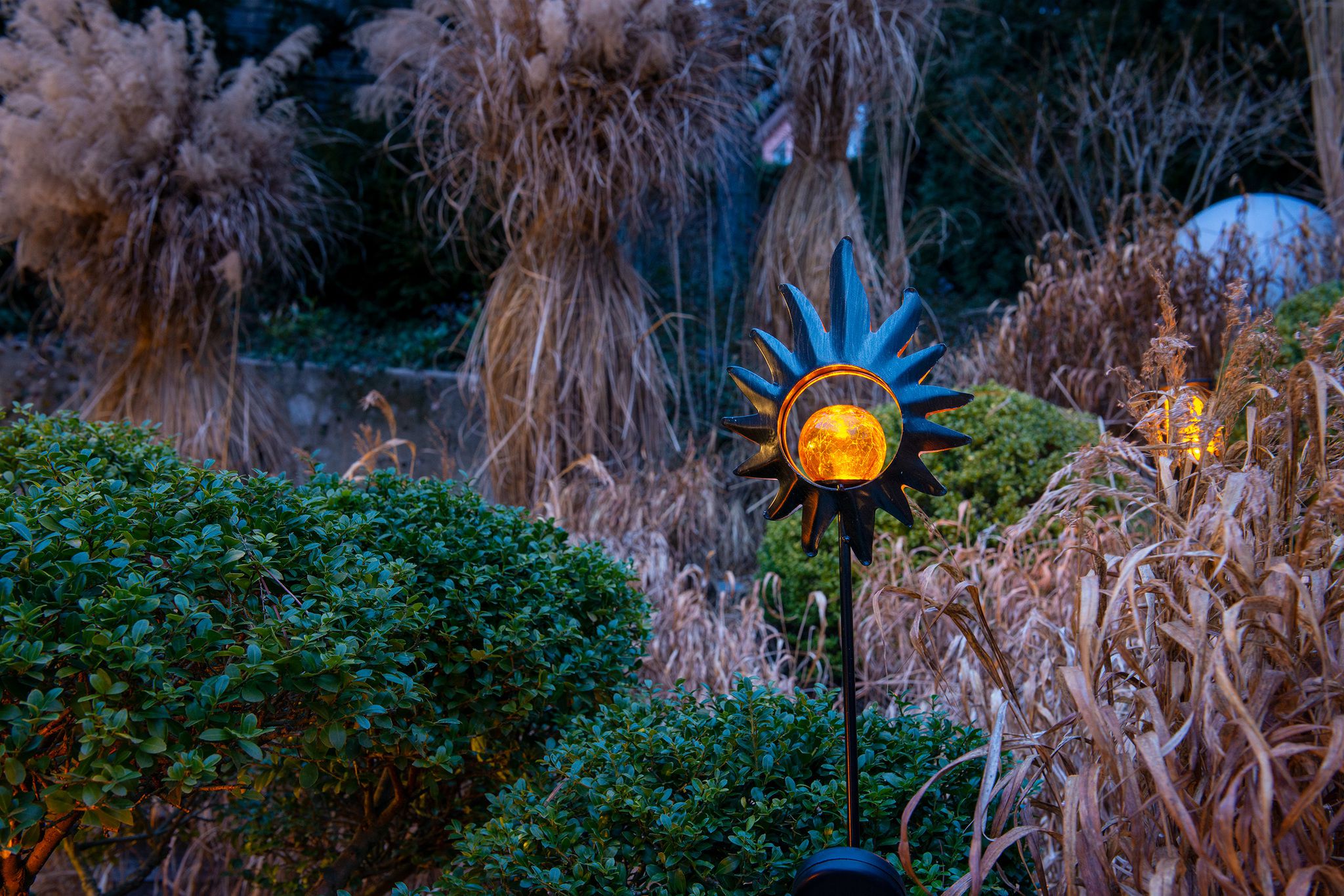 LED Solarspieß Sonne 93.5cm - IP44, warmweiss, 0.06W