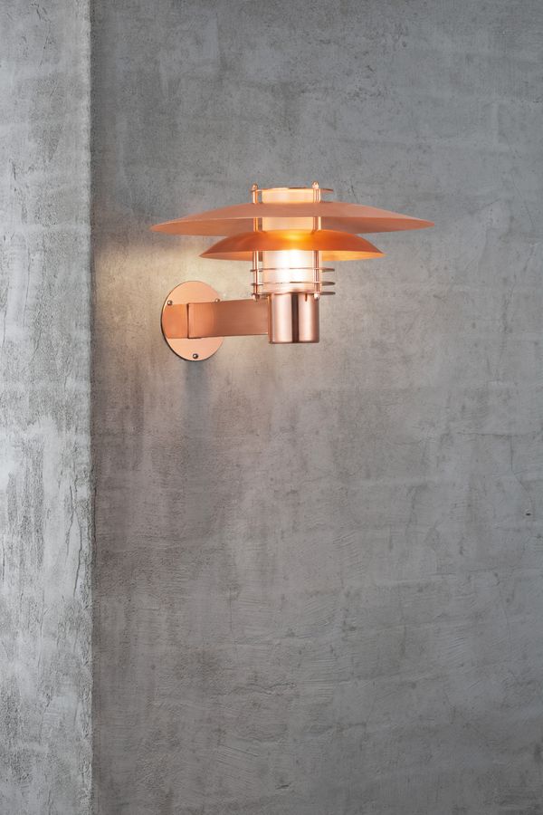 Phoenix, Wandleuchte, Kupfer - E27, max.16W, IP54