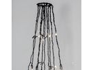 LED crispy white, Flagpole, 360 LEDs - Schwarz, 3000K, 10 strings à 1000cm