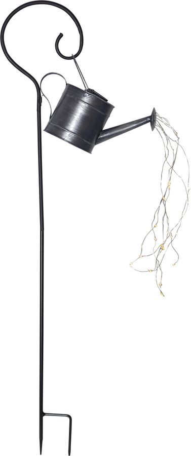 Solar Decoration Dew Drop Water can - Zink, Lichtfarbe Warmweiss