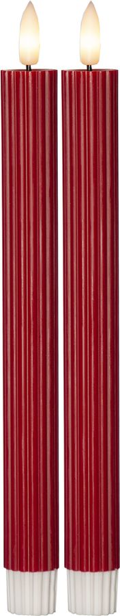 LED Dinner Kerze 2P Flamme Stripe - IP20, Warmweiss, 2 LED'S