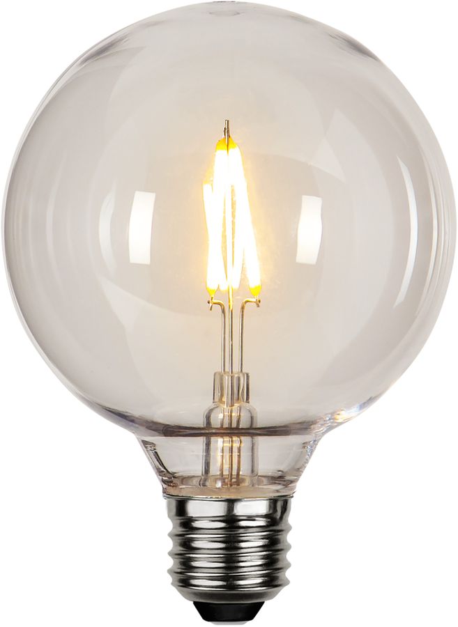 LED Leuchtmittel E27 G95 Outdoor Lighting PC Cover Filament - E27, 70Lm, 2200K, 1W, 220-240V AC
