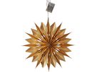 Papierstern Flinga - IP20, Gold, Warmweiss