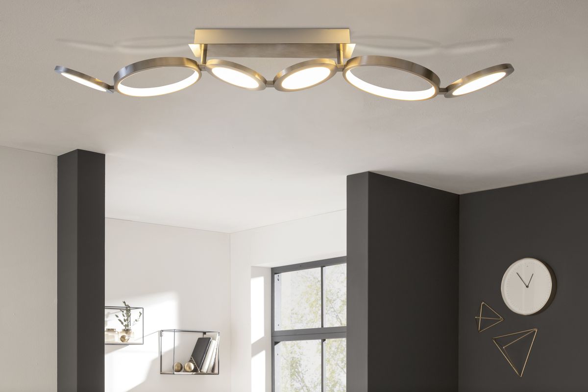 LED Deckenleuchte Stelari l: 100cm - LED fest verbaut, 2800K, warmweiss