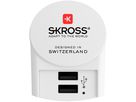 Euro USB Charger - 2xUSB-A - 2xUSB-A, Output: 5.0V / max. 2.4A (shared), max. 12.0W, EU/Schuko, weiss