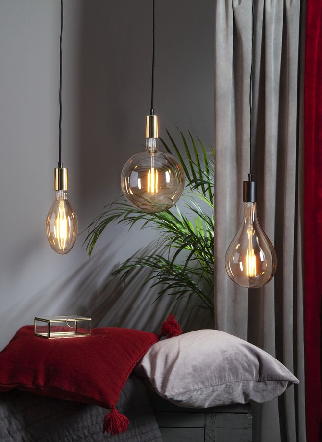 Lampenaufhängung E27 Stil - E27, Messing/gold, 230V AC