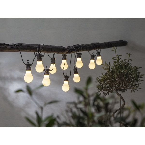 Lichterkette Circus - IP44, Warmweiss, 10 LED's, 405cm