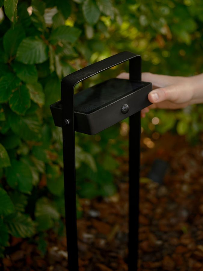 Solar-Pollerleuchte Saulio  Schwarz - LED Modul, 4.5W, IP44