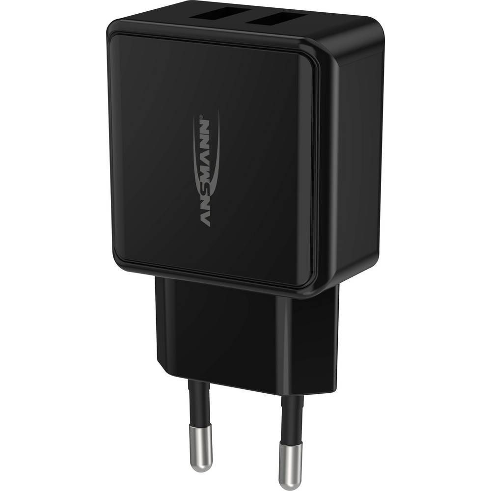 USB Home Charger 2.4A 2-PorT - USB-Ladegerät 12 W, schwarz