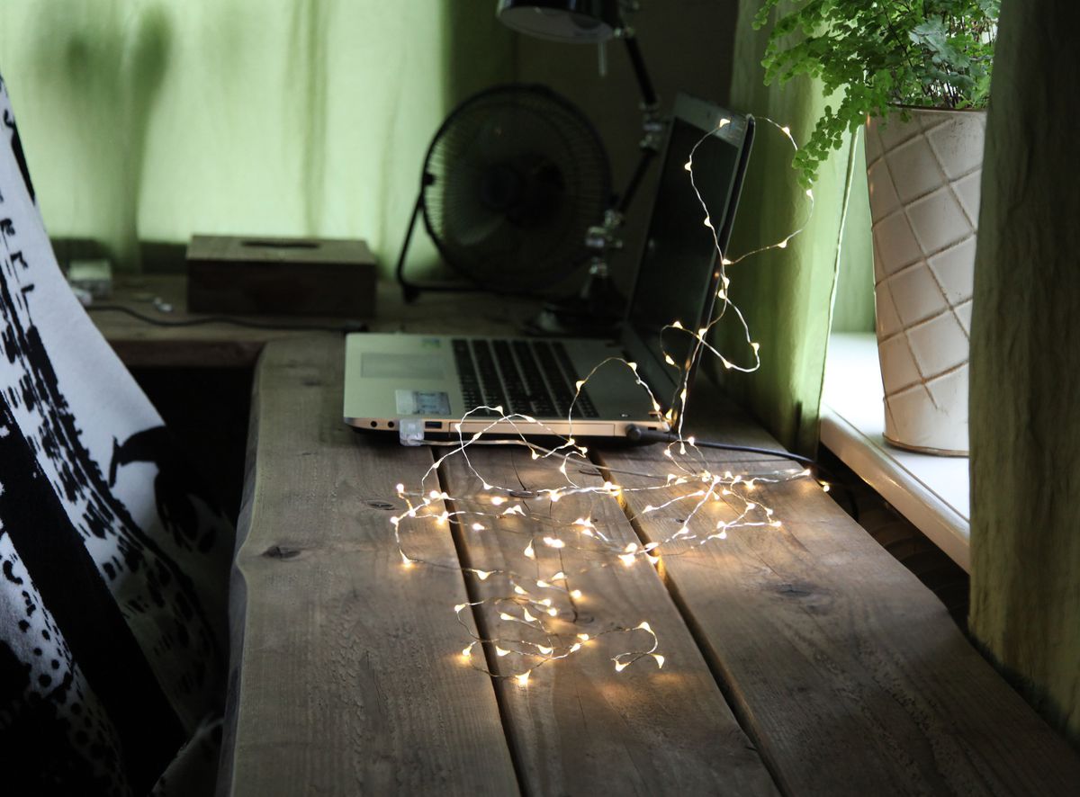 Extra Dew Drop Lichterkette - IP20, Tageslicht, 100 LED