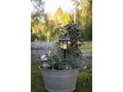 LED Grablicht Flame Laterne - Outdoor, Schwarz, 52cm Höhe, Timerfunktion