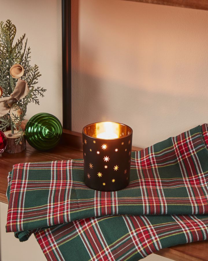 TEELICHTHALTER SW/GOLD Ø88 H-100 LUKUT - TEELICHTHALTER SW/GOLD Ø88 H-100 LUKUT