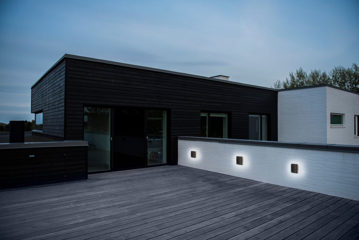 LED Wandleuchte Artego Square - 7.2W, 484lm, 3000K, IP54, CRI 81, 120°, schwarz, nicht dimmbar, L=150mm, B=150mm, H=50mm