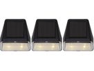 Solar Wand Laterne 3-p Wandy Mini - Schwarz, Lichtfarbe Warmweiss