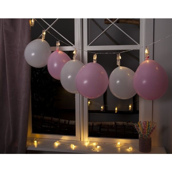 Lichterkette Clippy - IP20, Warmweiss, 10 LED