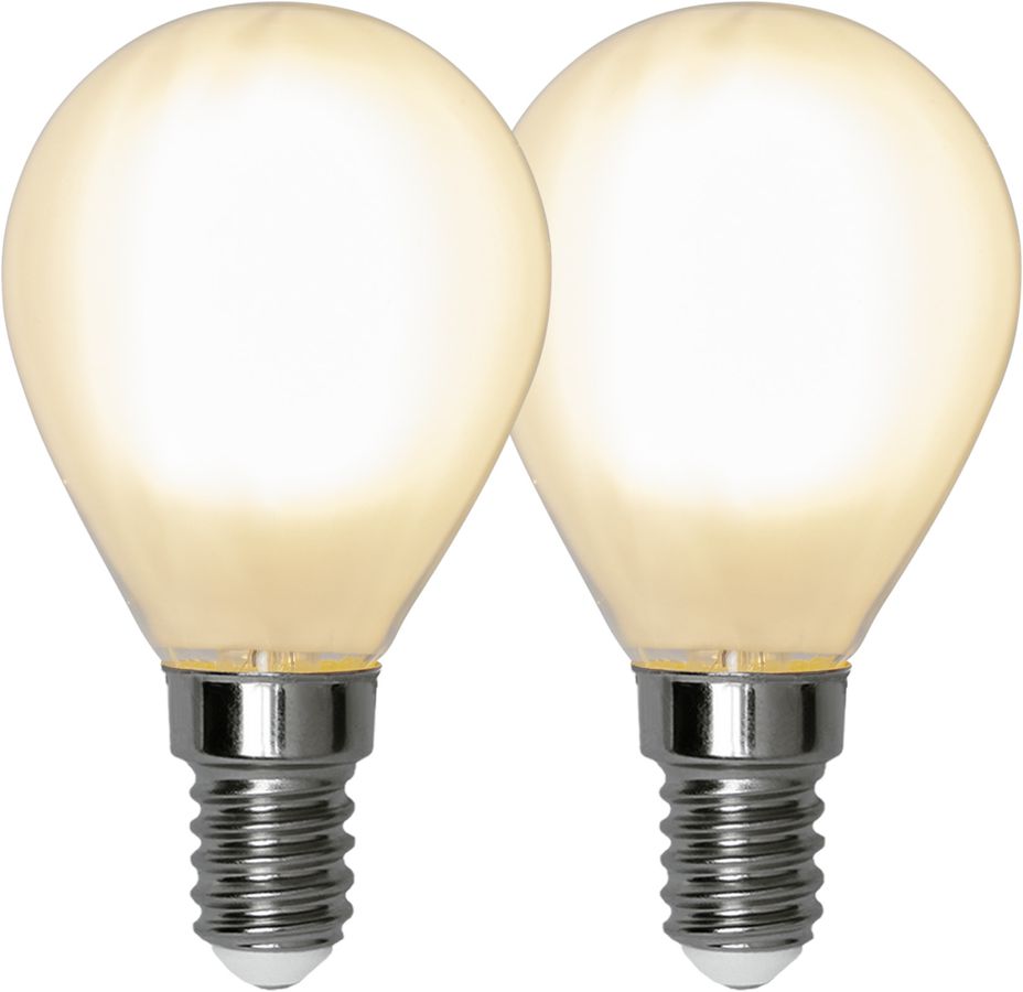 LED Lamp E14 Frosted Duo Pack - E14, 470Lm, 4.5W, 2700K
