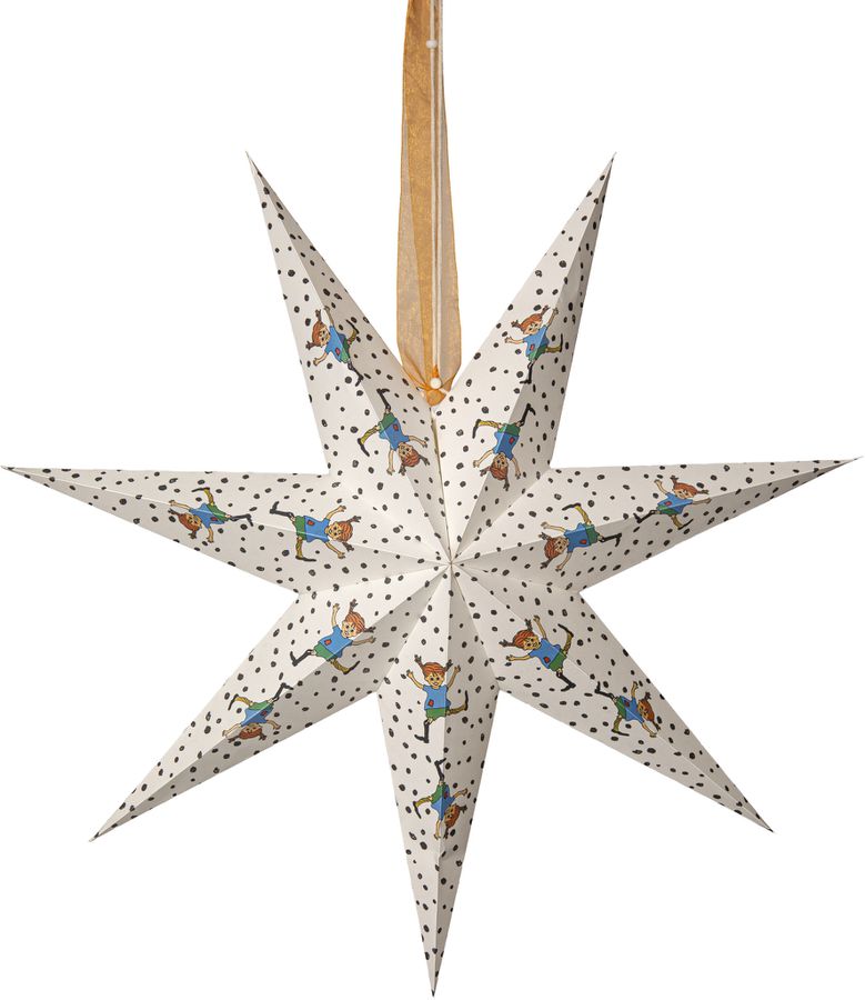 Stern PIPPI - Indoor, Weiss, 60.00cm Höhe