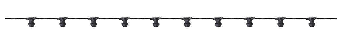 LED Party-Deco Illuminationskette Solo - 10xE27, IP44. IP55 Stecker, L=10m