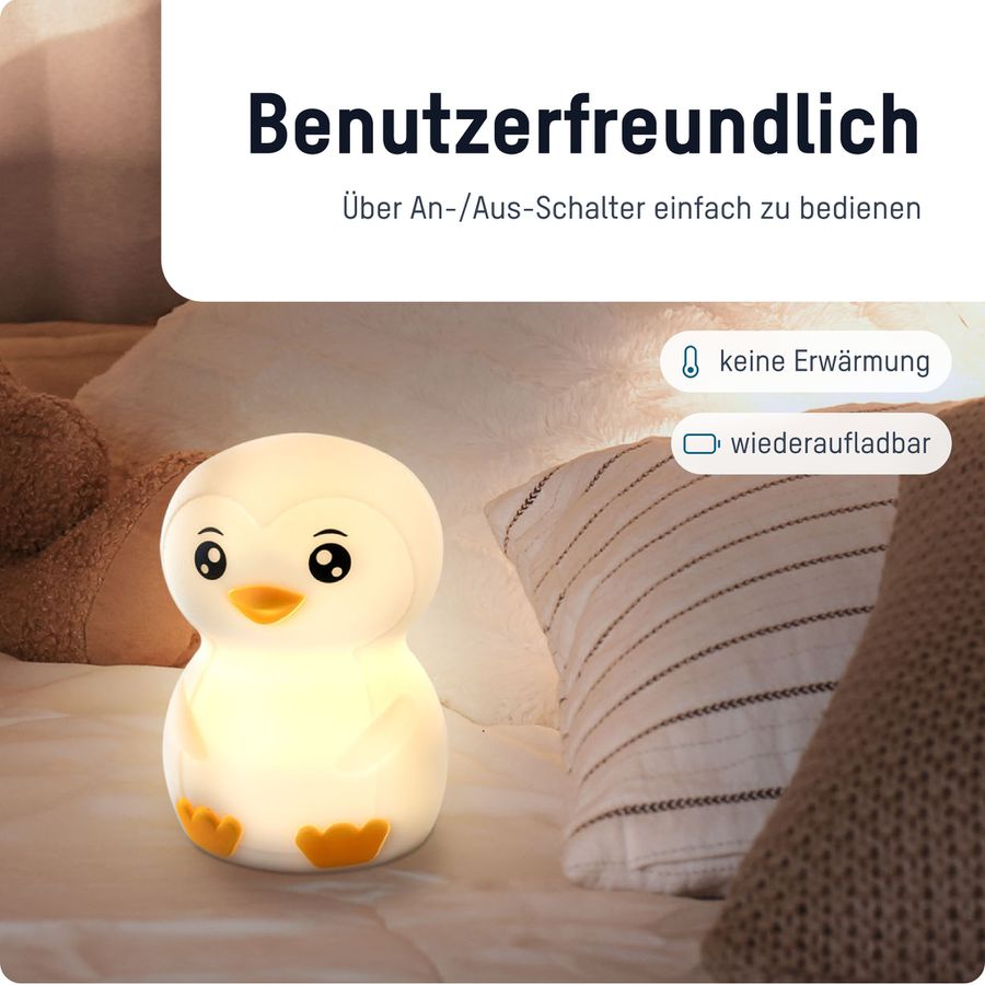 Nachtlicht Pinguin - 0.2W, IP20, USB-Ladung