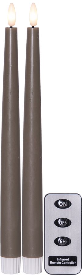 LED Dinner Kerze 2 pack Flamme Slim - 0/20
