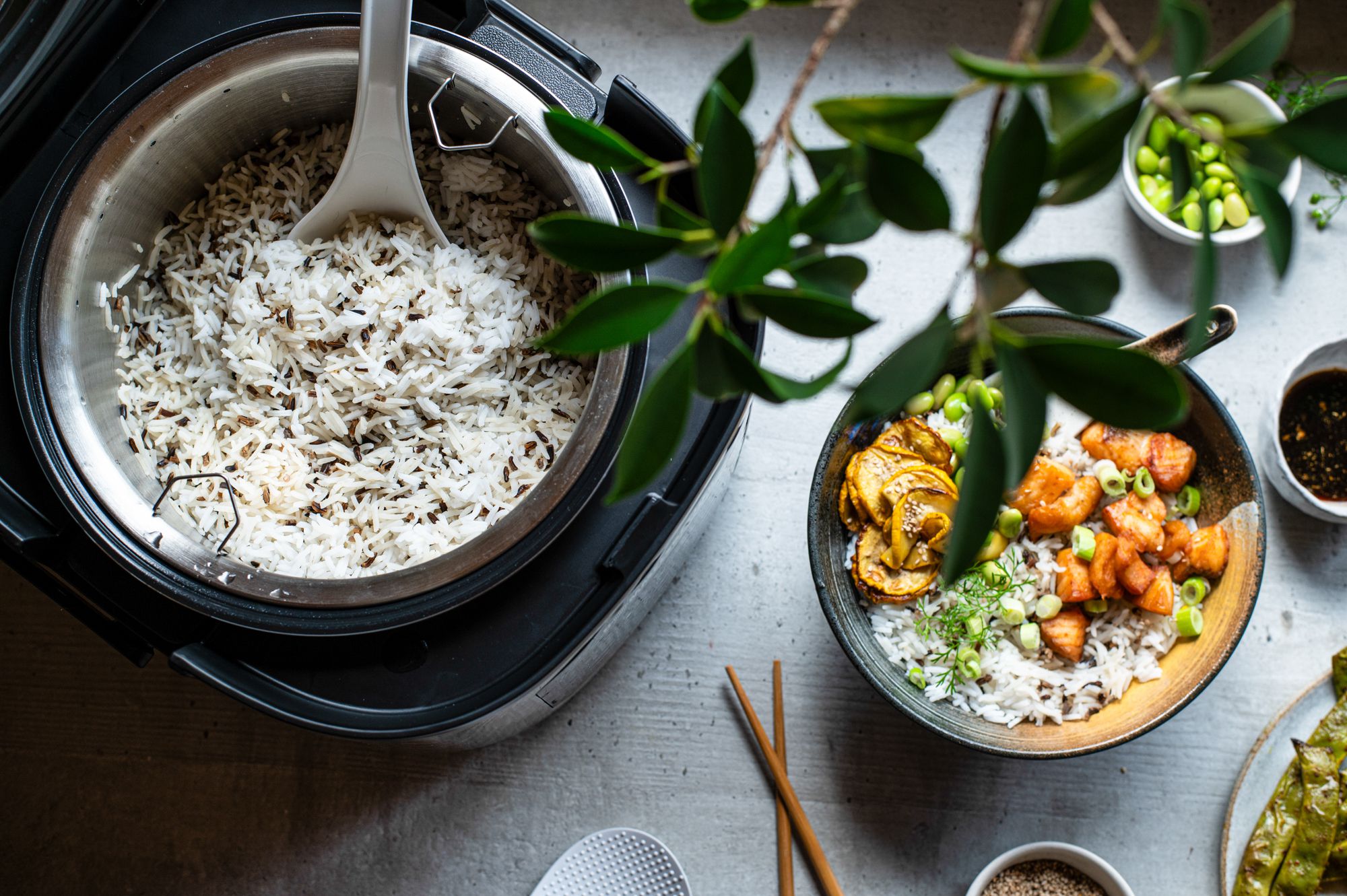 MULTI REISKOCHER MRK 950 - Multireiskocher, Edelstahl/schwarz, 860W