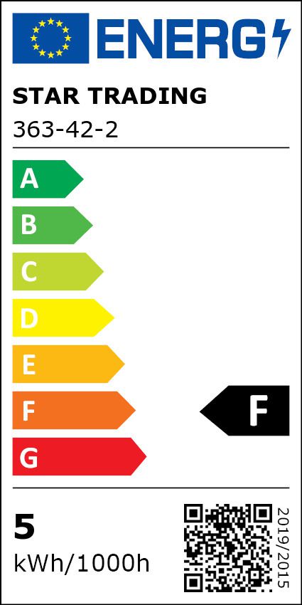 LED Leuchtmittel E27 G125 Opaque Double Coating - E27, 400Lm, 2600K, 5W, 220-240VAC