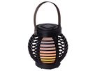 LED Solar-Tischdeko Rattan-Flamme h:15cm - IP44