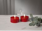 LED Teelicht 2 Pack Flamme Flow - Indoor, Rot, 5.5cm  Höhe, Timerfunktion