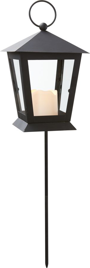 LED Grablicht Serene - Outdoor, Schwarz, 40cm Höhe, Timerfunktion